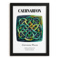 Caernarfon, Wales – Travel Poster, in sleek black frame