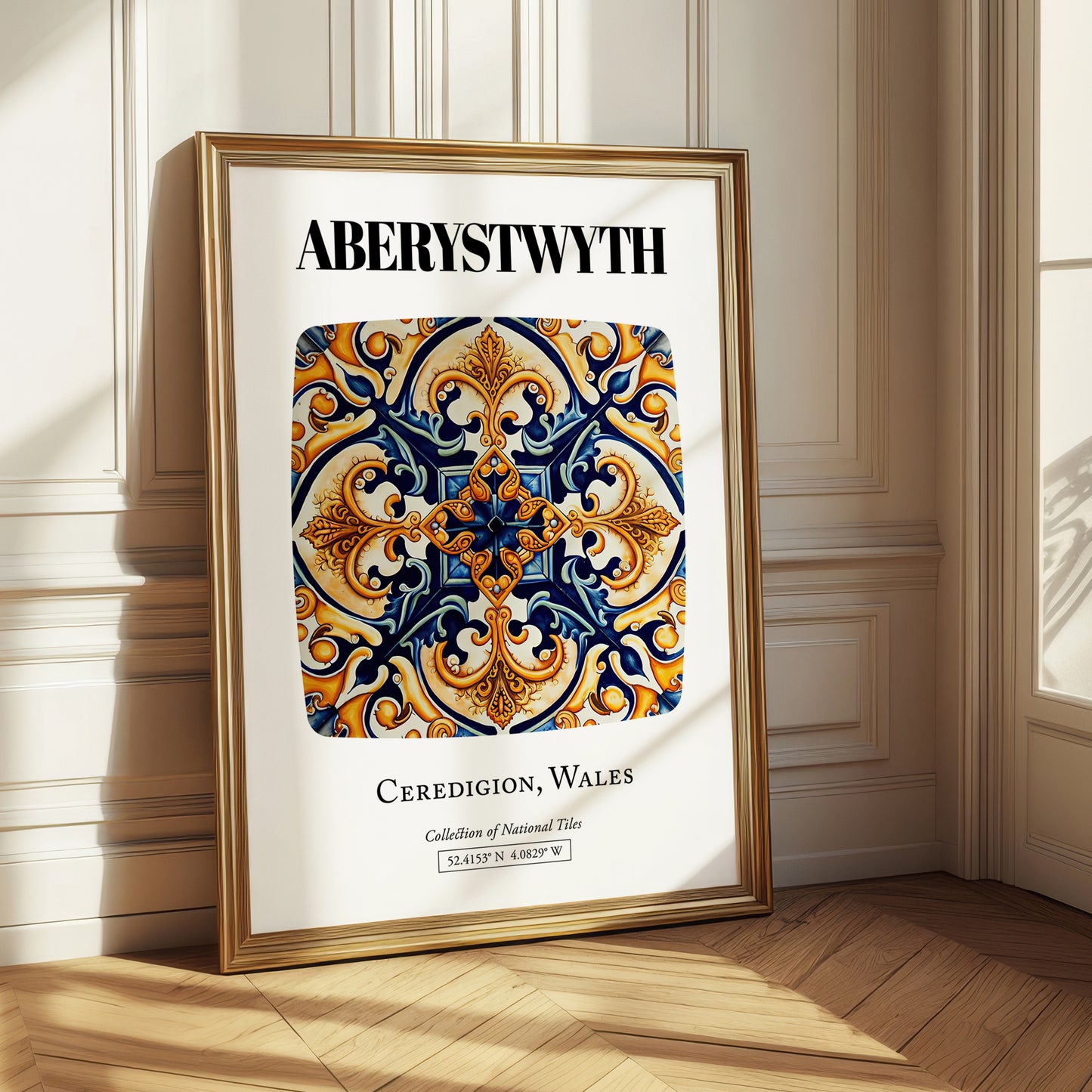 Aberystwyth, Wales – Travel Poster, styled in a charming Paris street view