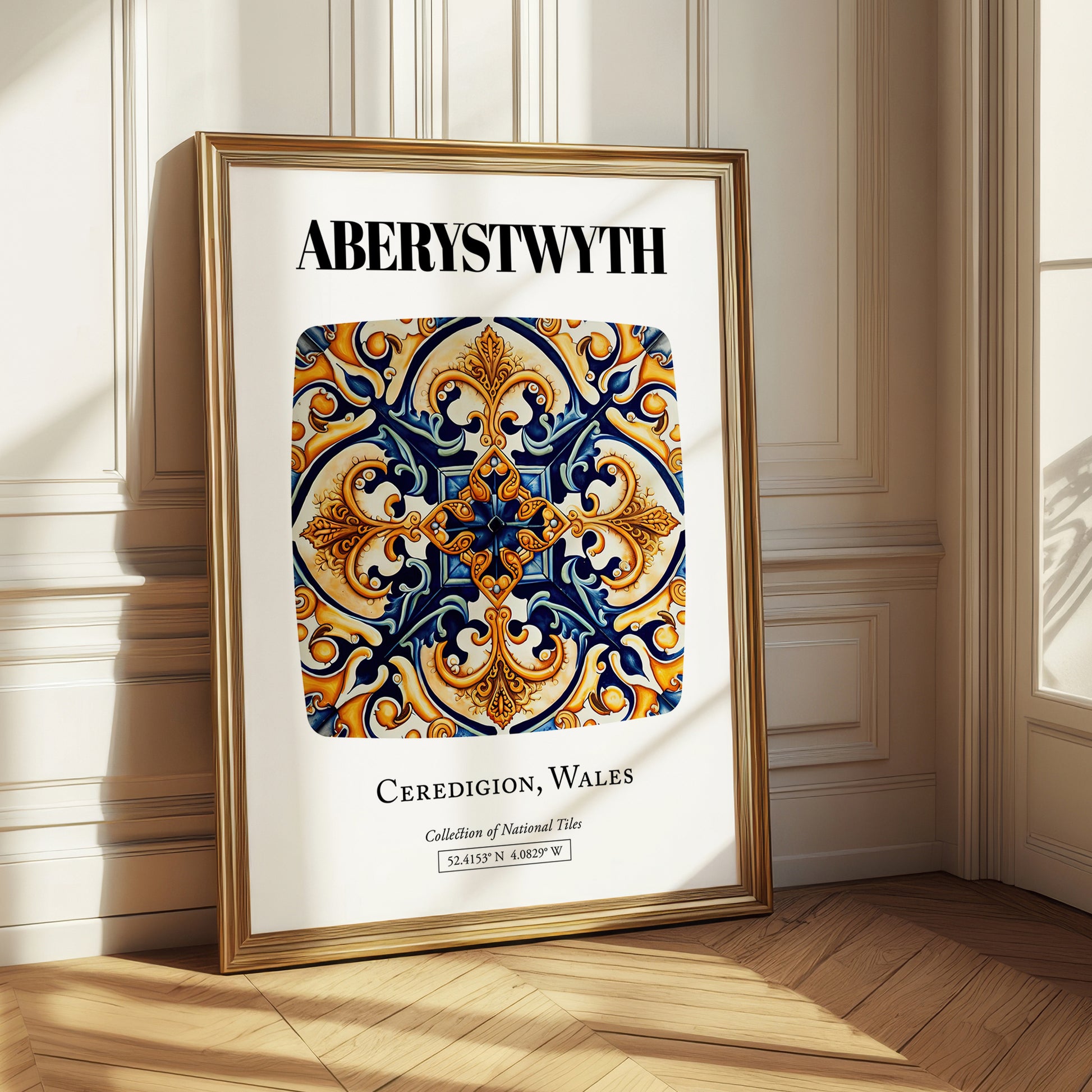 Aberystwyth, Wales – Travel Poster, styled in a charming Paris street view