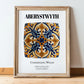 Aberystwyth, Wales – Travel Poster, in wooden frame leaning on the floor