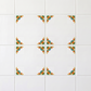 Lot de 4 carreaux Talavera motif uniquement · Économisez 65%