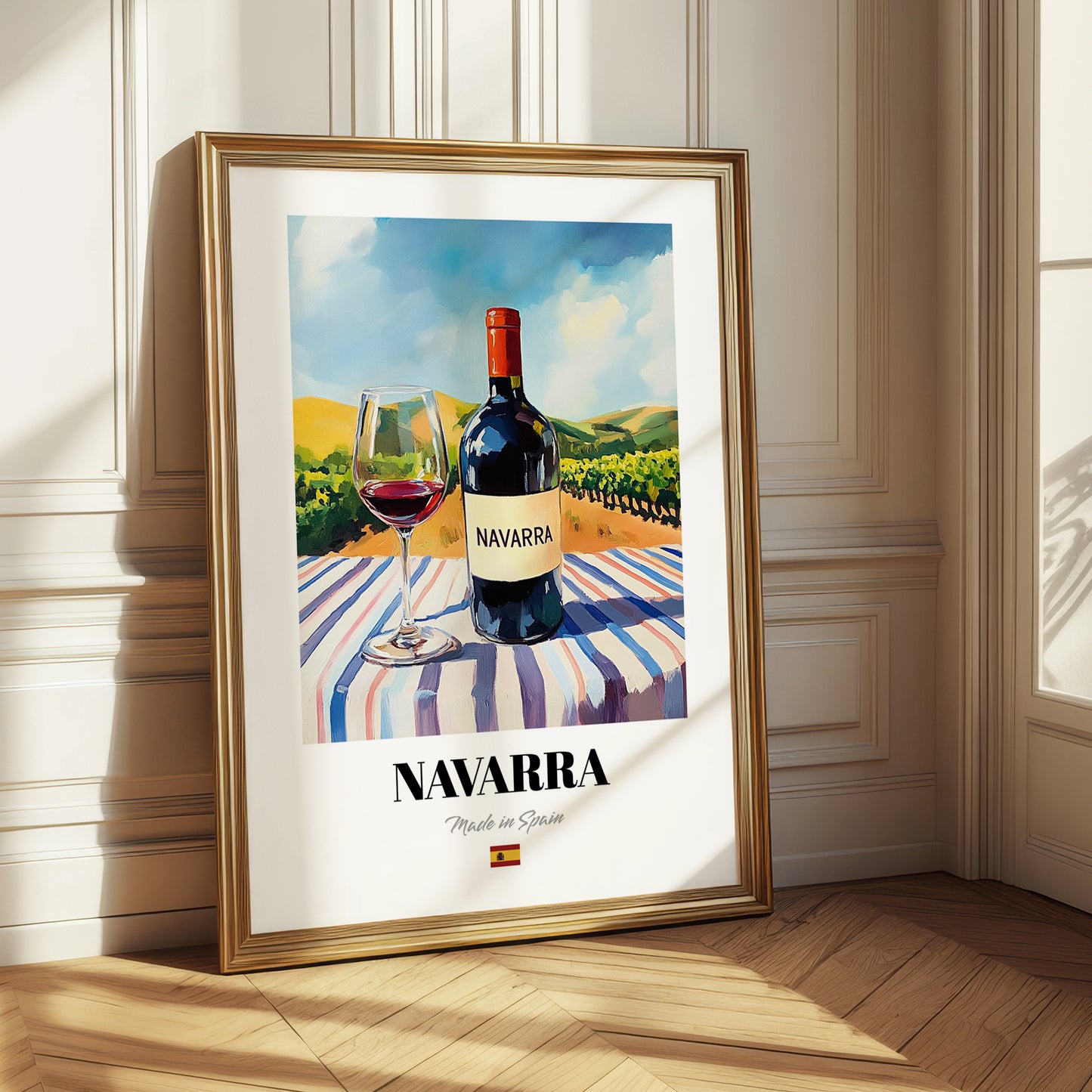 Navarra – Spanish Red Wine, Wine Bar Art