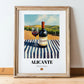 Alicante – Spanish Red Wine, Bodega Poster, in wooden frame leaning on the floor