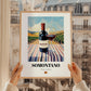 Somontano – Spanish Red Wine, Vineyard Terrace Poster, styled in a charming Paris street view
