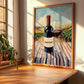 Somontano – Spanish Red Wine, Vineyard Terrace Poster, clean layout with no caption