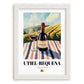 Utiel-Requena – Spanish Red Wine, Wine Bar Still Life, placed in minimal white frame