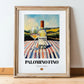 Palomino Fino – Spanish White Wine, Wine Bar Print, in wooden frame leaning on the floor