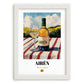 Airén – Spanish White Wine, Enoteca Wall Art, placed in minimal white frame