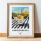 Garnacha Blanca – Spanish White Wine, Wine Bar Wall Art, in wooden frame leaning on the floor