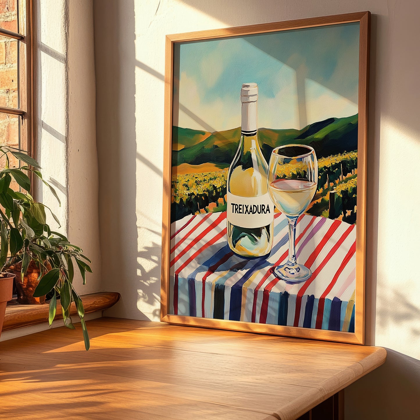 Treixadura – Spanish White Wine, Wine Bar Art, clean layout with no caption