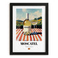 Moscatel – Spanish White Wine, Vineyard Terrace Poster, in sleek black frame