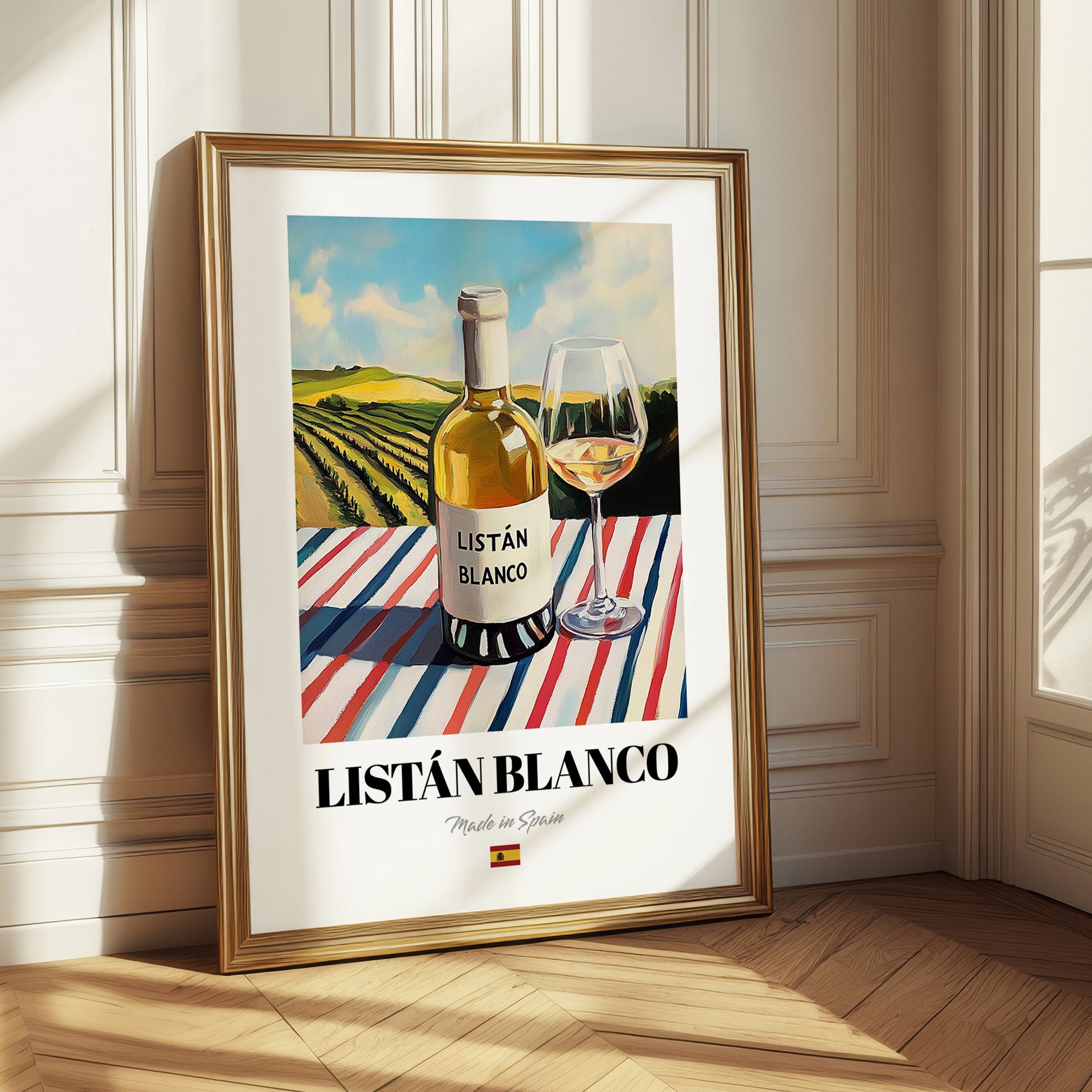 Listán Blanco – Spanish White Wine, Vinoteca Wall Decor