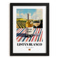 Listán Blanco – Spanish White Wine, Vinoteca Wall Decor, in sleek black frame