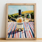 Loureiro – Spanish White Wine, Vinoteca Art, no-text version framed in wood