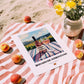 Rosado de Somontano – Spanish Rose Wine, Bodega Painting, unframed on coastal sand