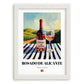 Rosado de Alicante – Spanish Rose Wine, Vinoteca Painting, placed in minimal white frame