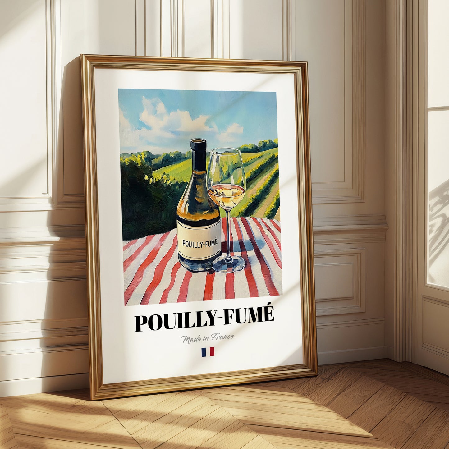 Pouilly-Fumé – French White Wine, Enoteca Illustration