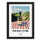 Pouilly-Fumé – French White Wine, Enoteca Illustration, in sleek black frame