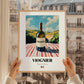 Viognier – French White Wine, Vinoteca Wall Art, styled in a charming Paris street view