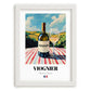 Viognier – French White Wine, Vinoteca Wall Art, placed in minimal white frame