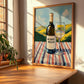 Alsace Riesling – French White Wine, Wine Bar Painting, clean layout with no caption