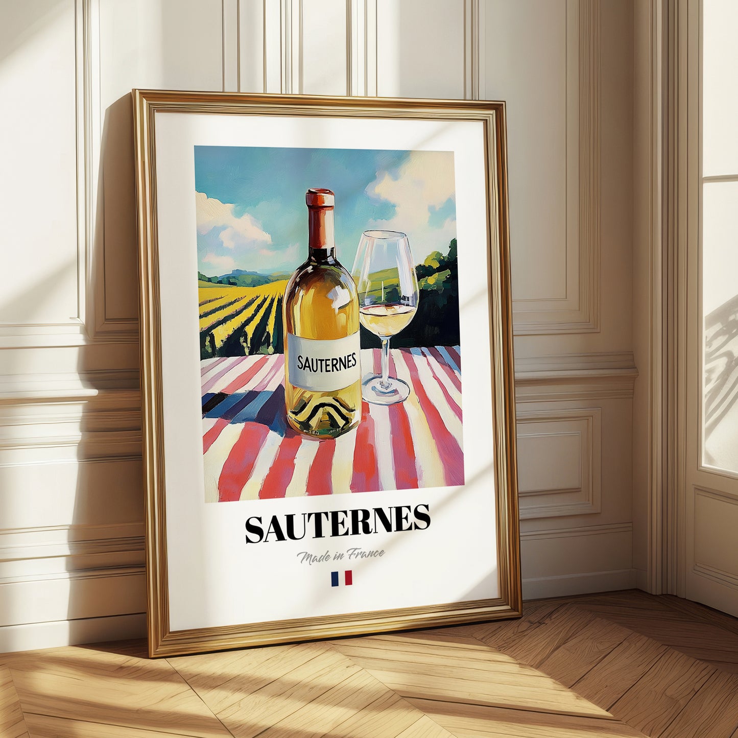 Sauternes – French White Wine, Vineyard Terrace Poster