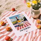 Sauternes – French White Wine, Vineyard Terrace Poster, unframed on coastal sand