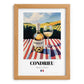 Condrieu – French White Wine, Tasting Room Poster, set in oak frame