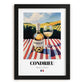 Condrieu – French White Wine, Tasting Room Poster, in sleek black frame