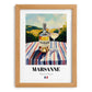 Marsanne – French White Wine, Wine Bar Poster, set in oak frame