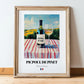 Picpoul de Pinet – French White Wine, Tasting Room Art, in wooden frame leaning on the floor