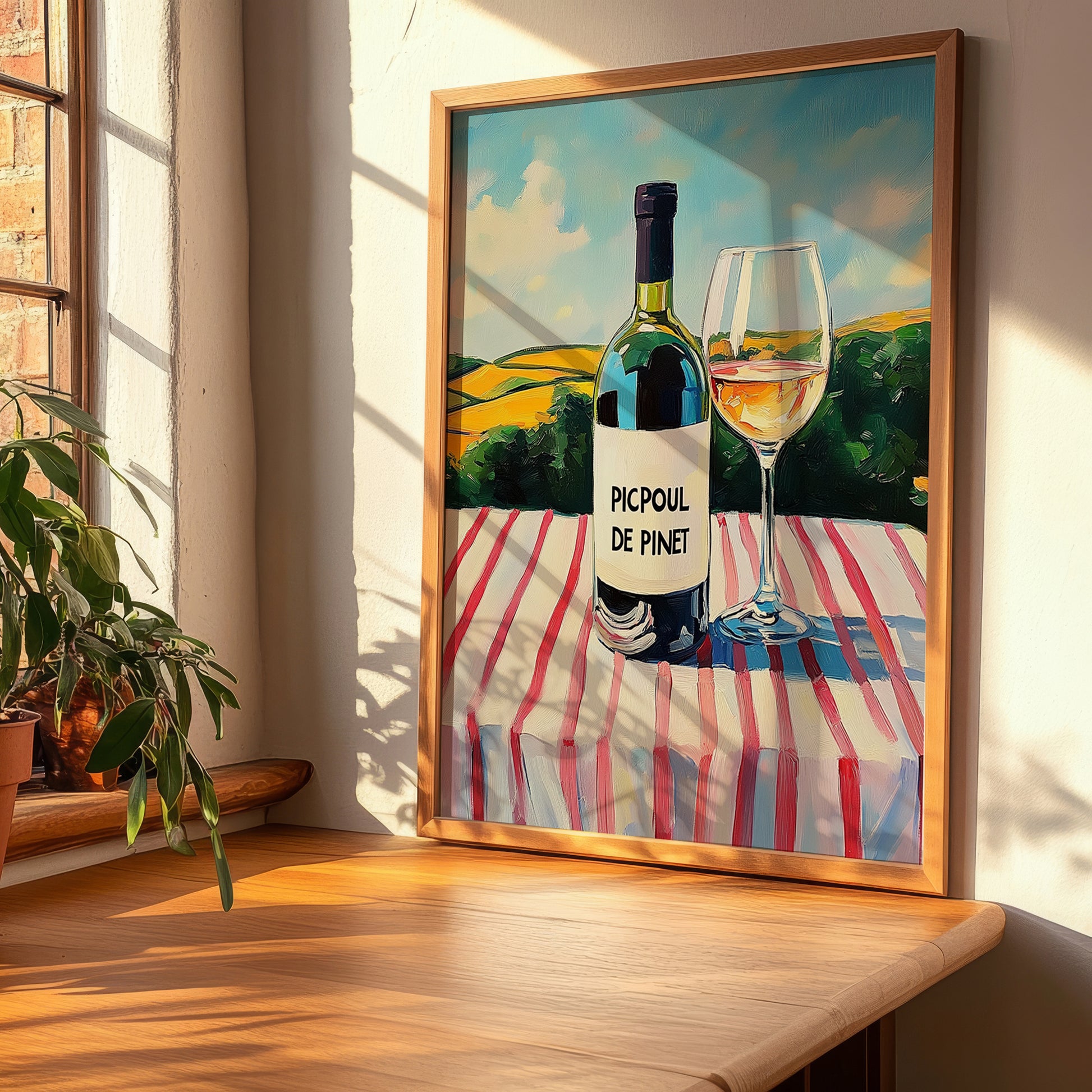 Picpoul de Pinet – French White Wine, Tasting Room Art, clean layout with no caption
