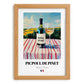 Picpoul de Pinet – French White Wine, Tasting Room Art, set in oak frame
