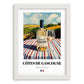 Côtes de Gascogne – French White Wine, Bodega Poster, placed in minimal white frame