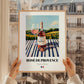 Rosé de Provence – French Rose Wine, Wine Bar Wall Art, styled in a charming Paris street view