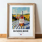Bandol Rosé – French Rose Wine, Vinoteca Wall Decor, in wooden frame leaning on the floor