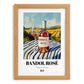 Bandol Rosé – French Rose Wine, Vinoteca Wall Decor, set in oak frame