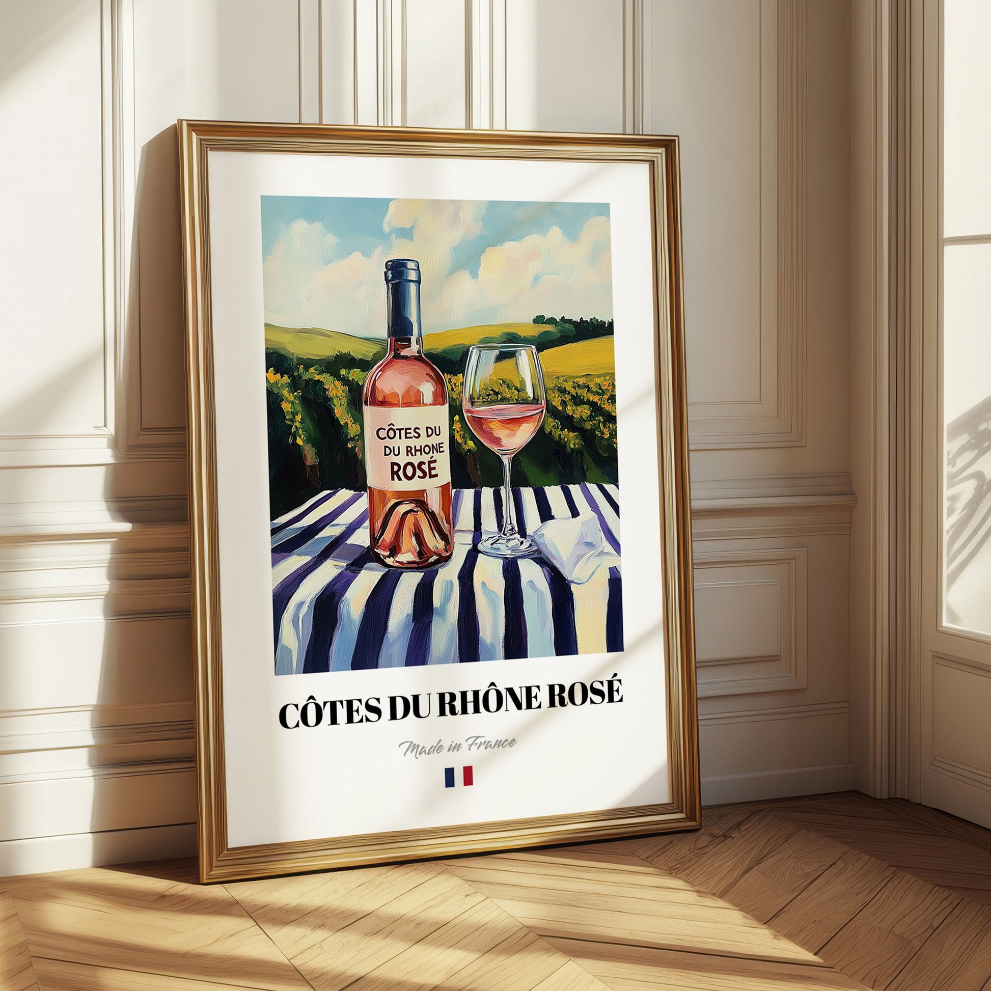 Côtes du Rhône Rosé – French Rose Wine, Enoteca Illustration
