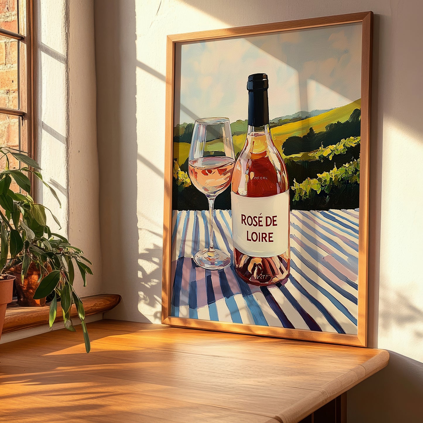 Rosé de Loire – French Rose Wine, Vinoteca Wall Art, clean layout with no caption