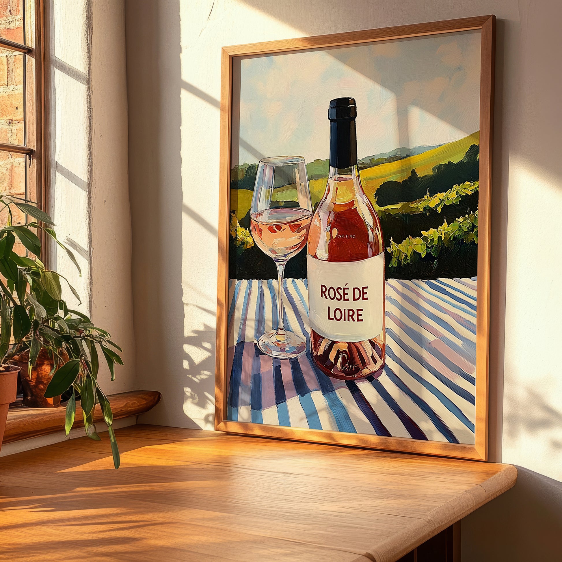 Rosé de Loire – French Rose Wine, Vinoteca Wall Art, clean layout with no caption