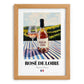 Rosé de Loire – French Rose Wine, Vinoteca Wall Art, set in oak frame