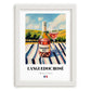 Languedoc Rosé – French Rose Wine, Vinoteca Print, placed in minimal white frame