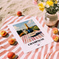 Champagne – French Sparkling Wine, Enoteca Still Life, unframed on coastal sand