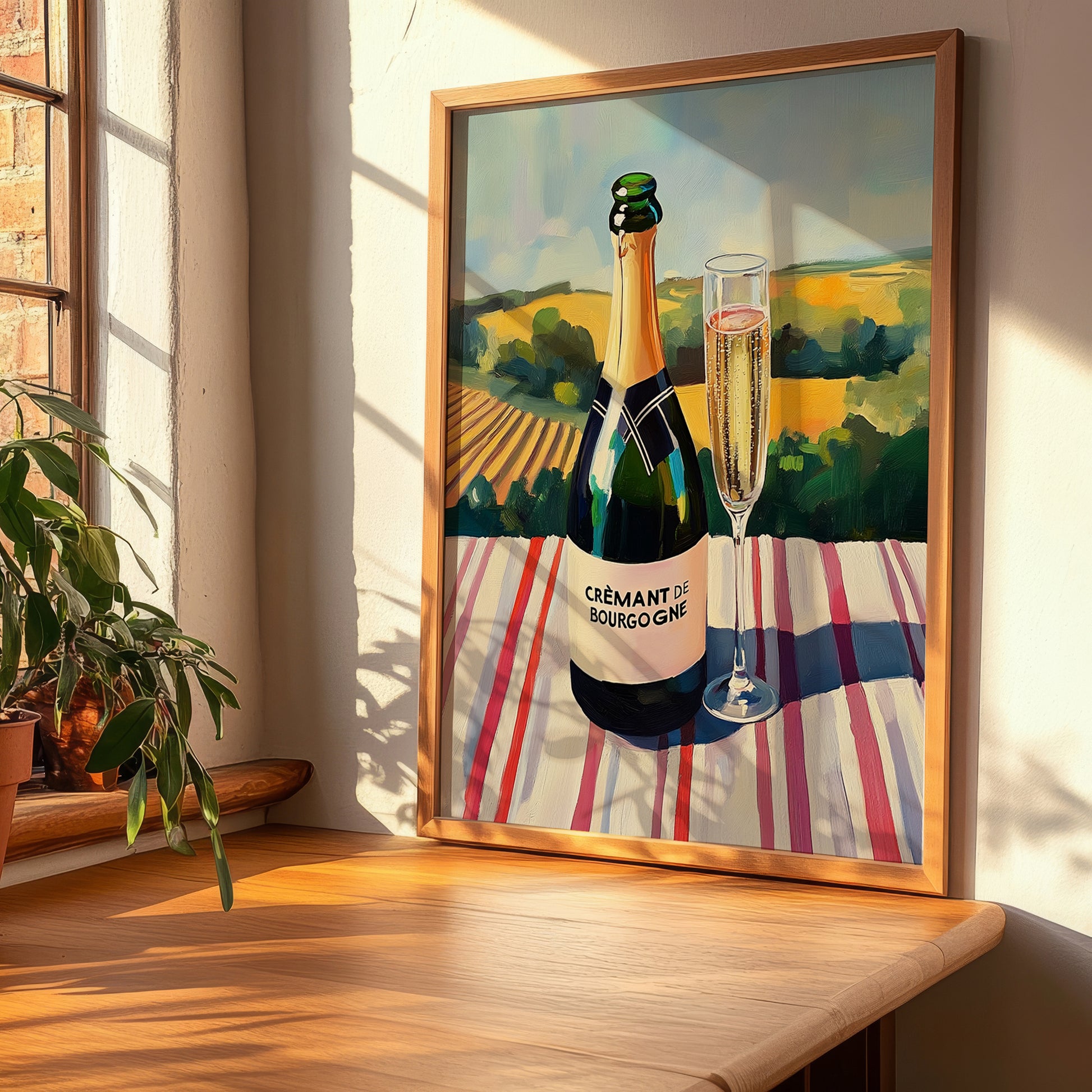 Crémant de Bourgogne – French Sparkling Wine, Vinoteca Poster, clean layout with no caption