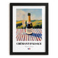 Crémant d'Alsace – French Sparkling Wine, Vineyard Terrace Wall Art, in sleek black frame