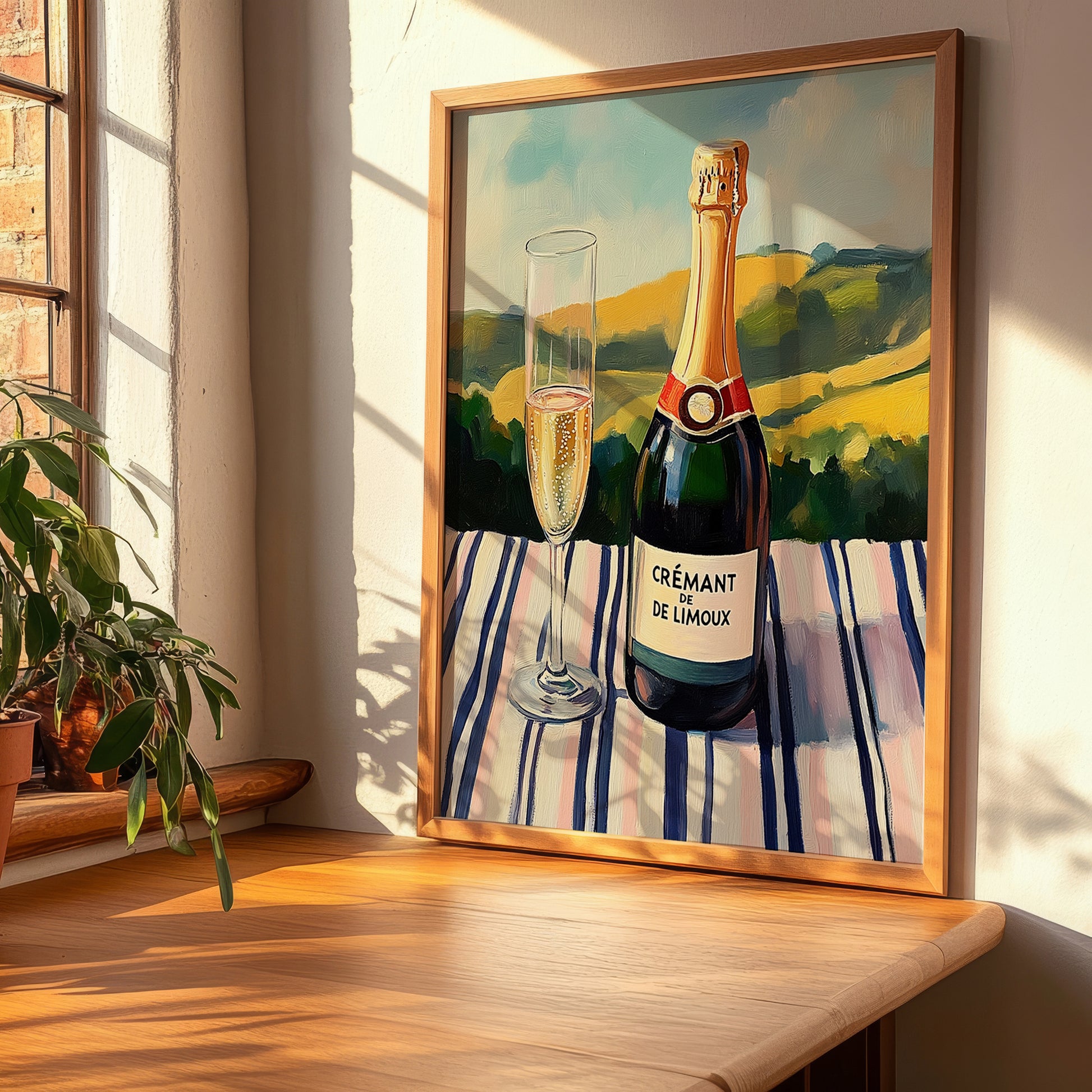 Crémant de Limoux – French Sparkling Wine, Wine Bar Print, clean layout with no caption
