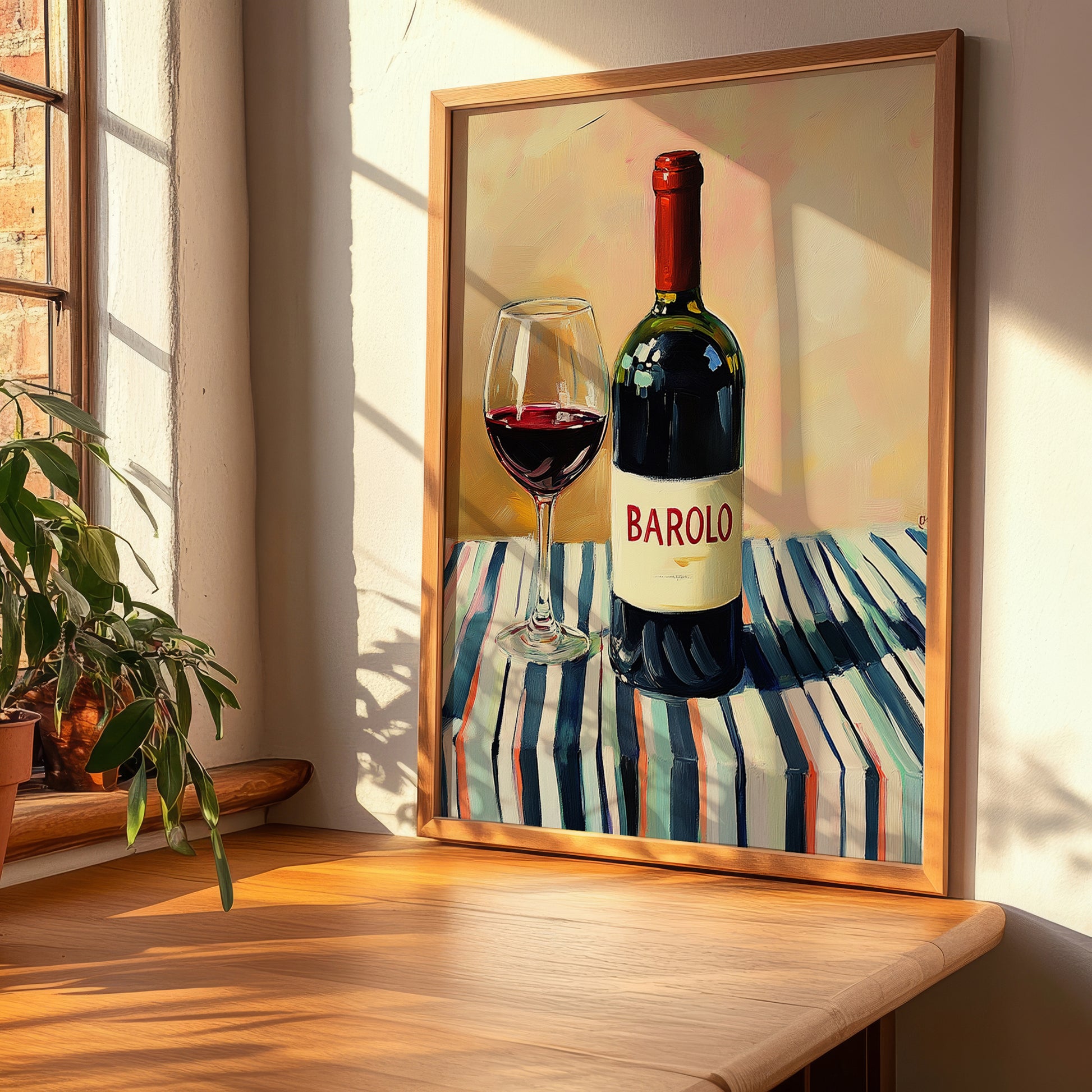 Barolo – Italian Red Wine, Wine Bar Print, clean layout with no caption