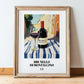 Brunello di Montalcino – Italian Red Wine, Enoteca Poster, in wooden frame leaning on the floor
