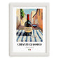 Chianti Classico – Italian Red Wine, Wine Bar Poster, placed in minimal white frame