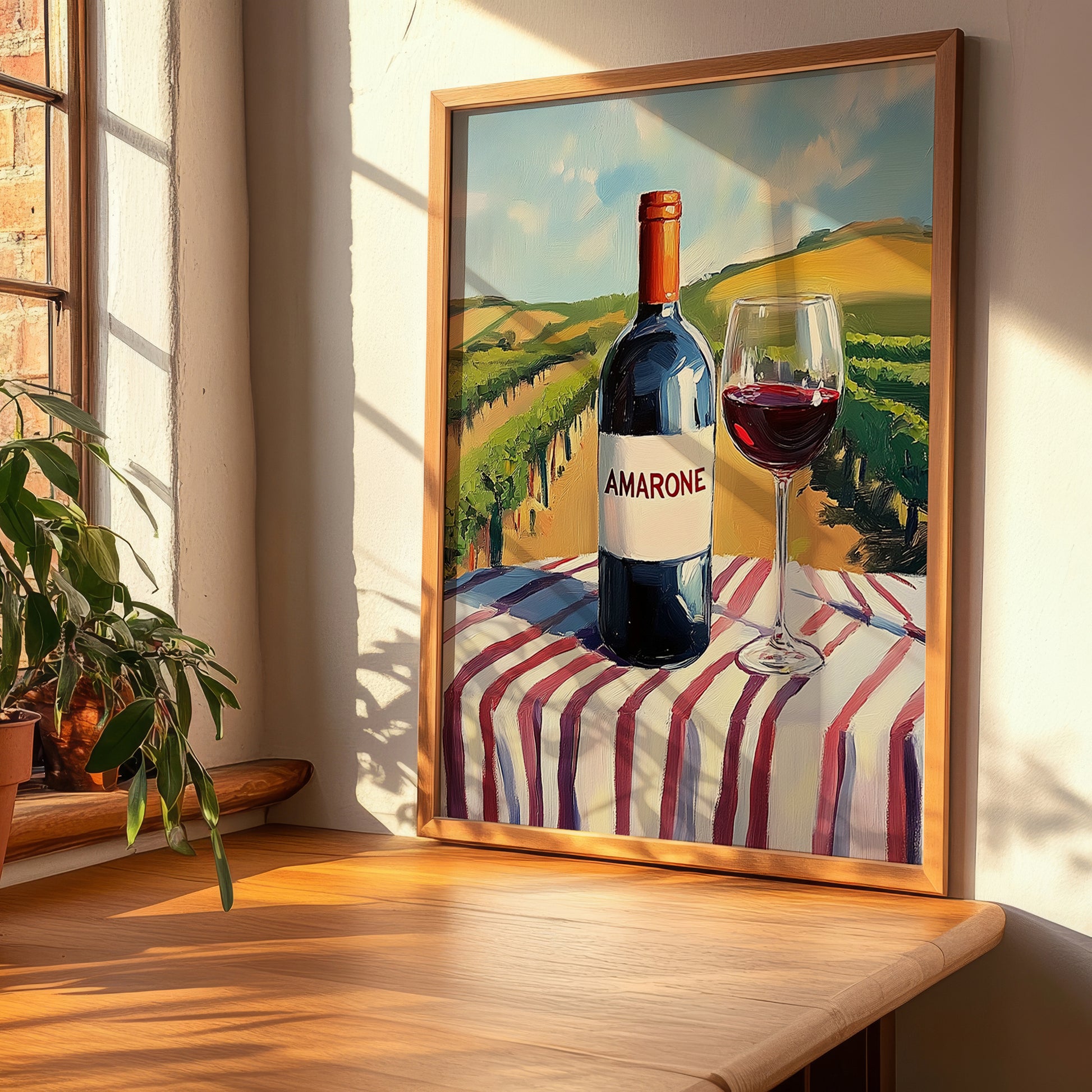 Amarone della Valpolicella – Italian Red Wine, Wine Bar Still Life, clean layout with no caption